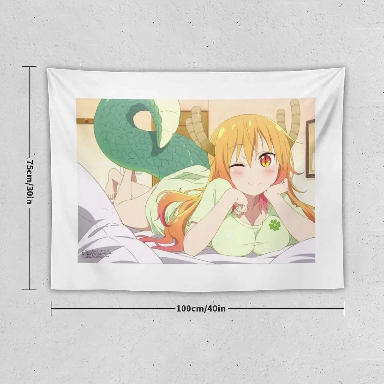 Tohru-Miss Kobayashi's Dragon Maid Tapestry Hanging Wall Room Decoration Accessories Cute Room Things Home Supplies Tapestry