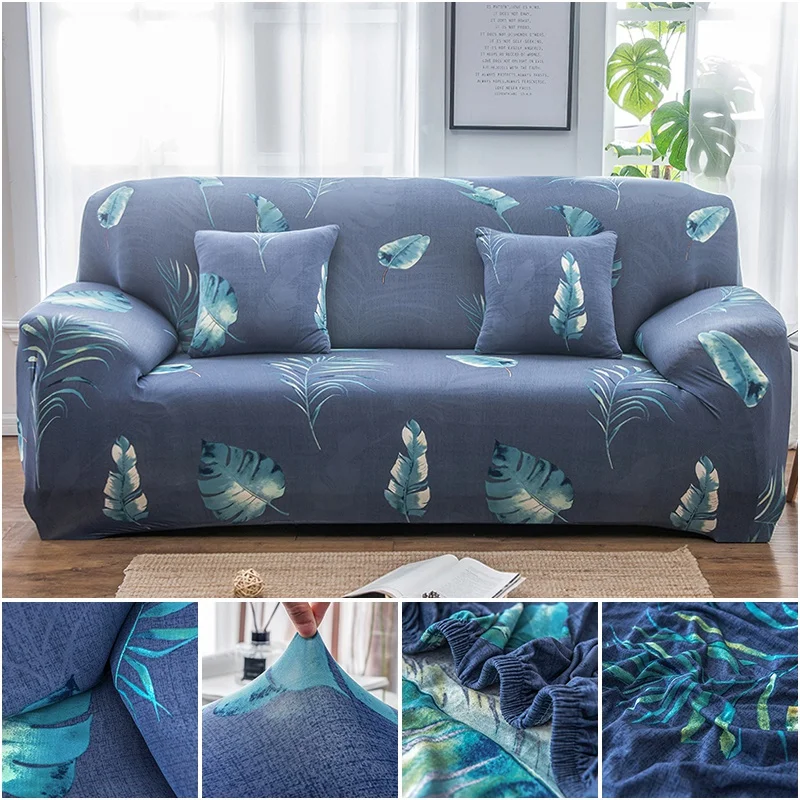 

New Floral Sofa Cover Elastic Stretch Sofa Protector for Living Room Modern Sectional Corner Sofa Slipcover Armchair Big Sofas