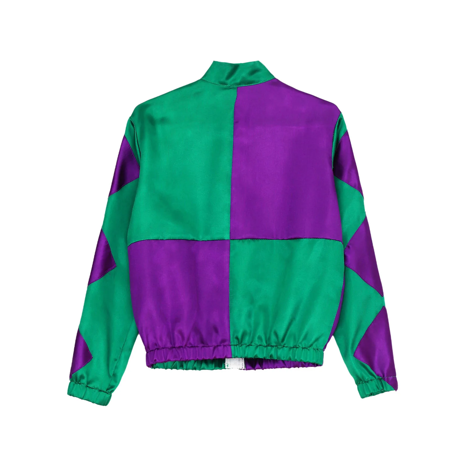 Kinderen meisjes jongens paardrijden kostuum jas jas lange mouw kleur contrast patchwork rits uitloper Halloween cosplay kostuum