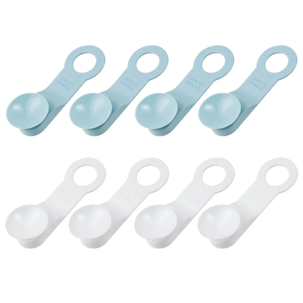 8 Pcs Toilet Lid Lifter Handle Simple Cover Seat Creative Lifting Lifer Anti-touching Useful