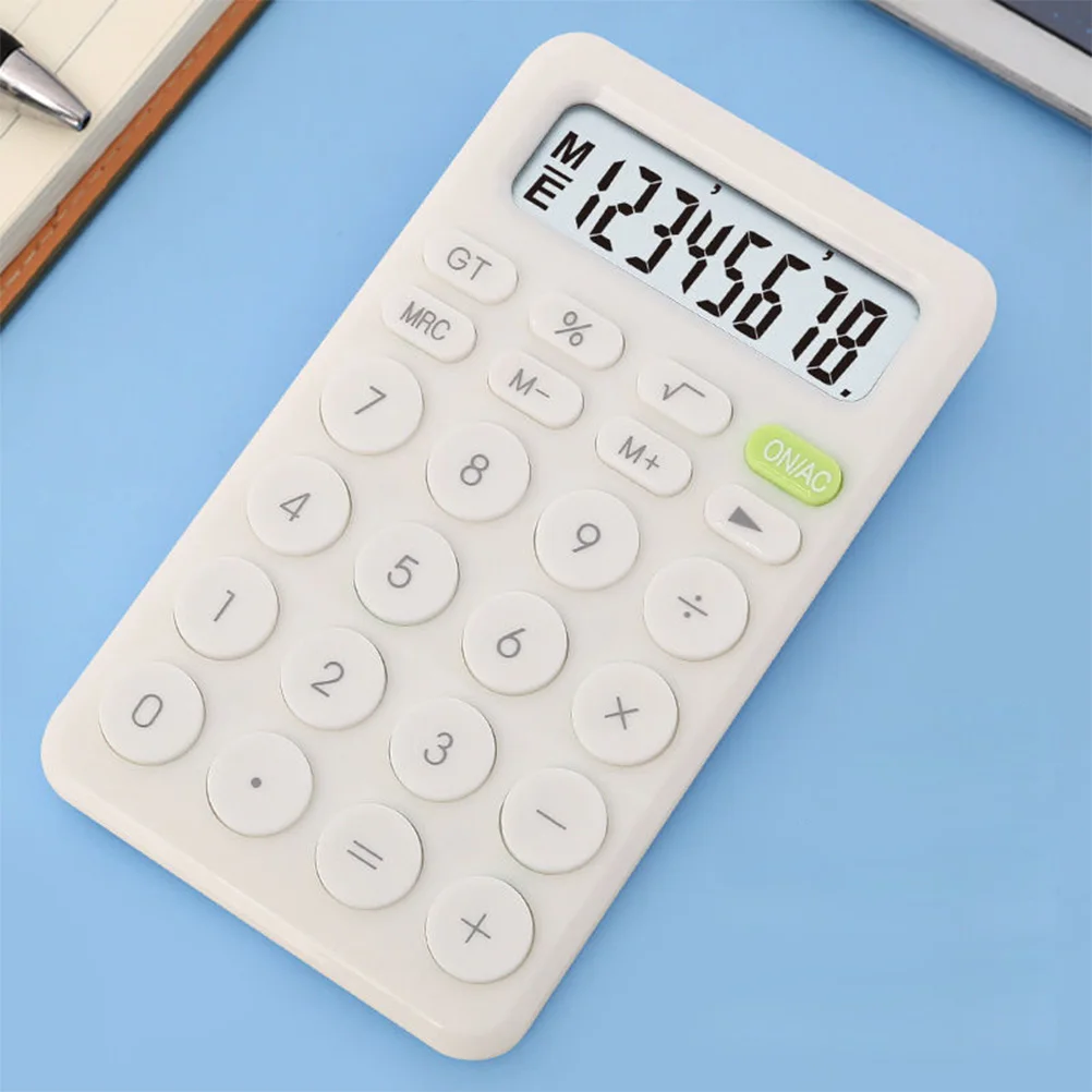

Non-Slip 8- Calculator Student Office School Supply Compact Light Portable Easy Operation Clear Display Home