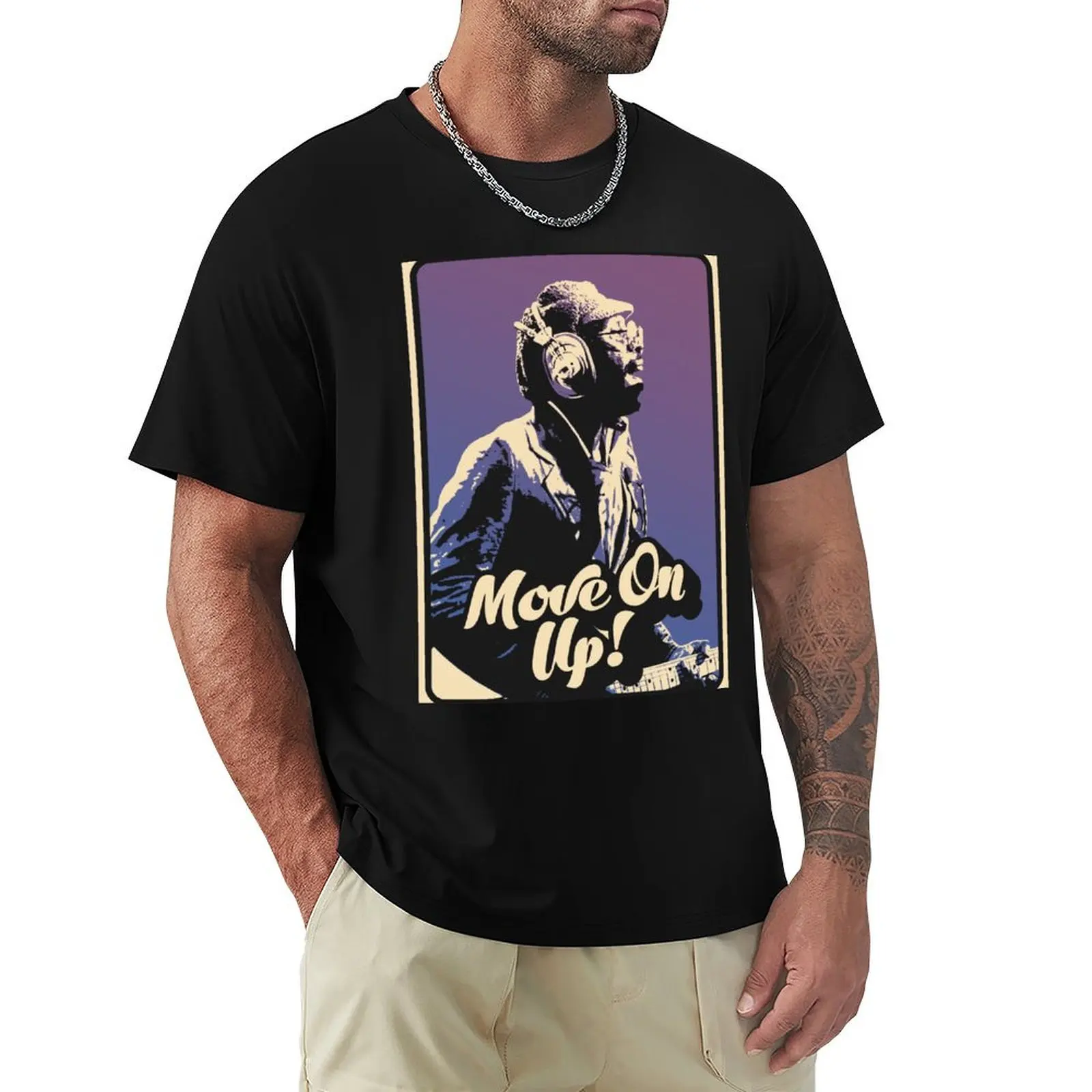 

Curtis Mayfield Move On Up T-Shirt blue lock anime stuff luxury designer animal prinfor boys men clothings