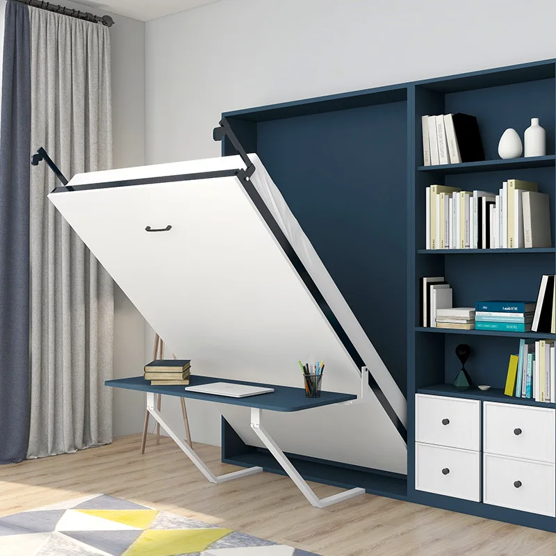 Bed Hardware Table Accessories Wall  Flap  Folding Bed Bookshelf Rotating Folding Storage Desk Flip Small Apartment