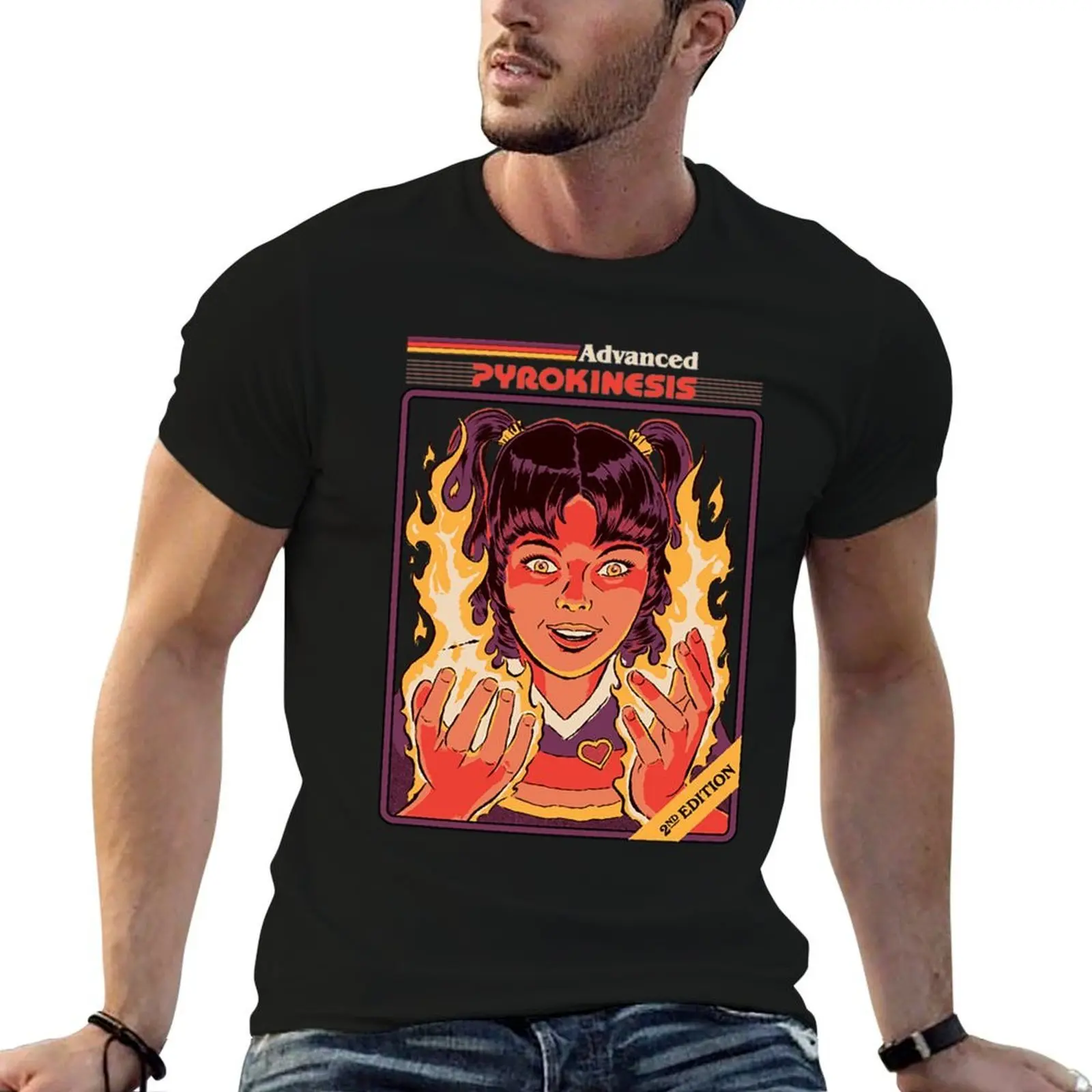 

Pyrokinesis T-Shirt anime t shirts for man t shirt custom print funny t shirts cotton T-Shirt