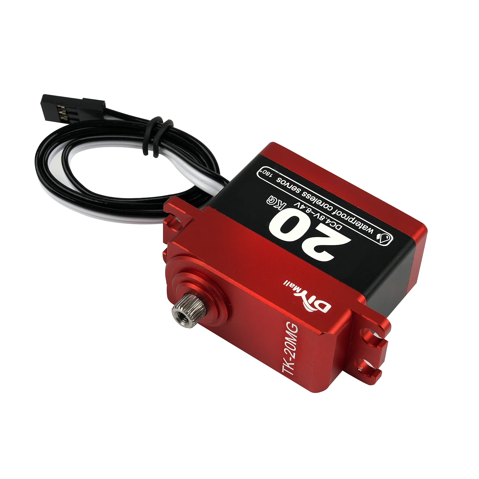 TK-20MG Digital Servo Coreless Motor 20KG Large Torque Metal Gear 180/270/360 Degree Waterproof 4.8-8.4V for RC Car Model Toys