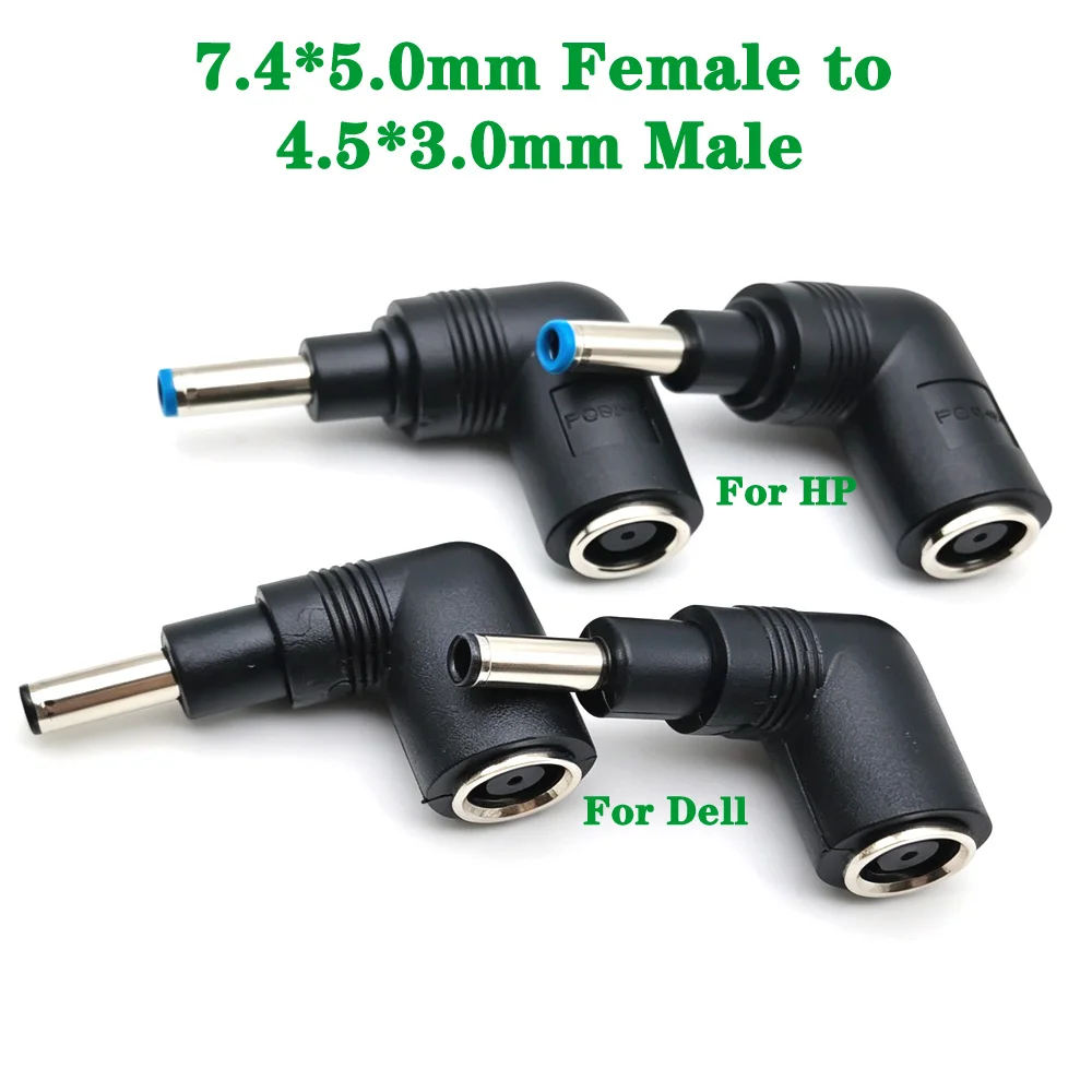 DC 7.4 x 5.0 mm Female to 4.5 x 3.0mm 7450 45*30 74*50mm /45*30mm Male Jack For HP DELL Laptop Power Adapter Plug Connector