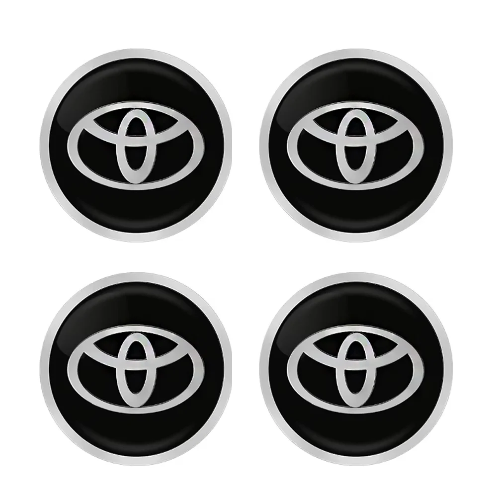 4X Car Wheel Center Hub Caps Car Wheel Rim Hubcap Badge Covers For Toyota Hilux Prius Auris Corolla Camry Auto Accessories NEW