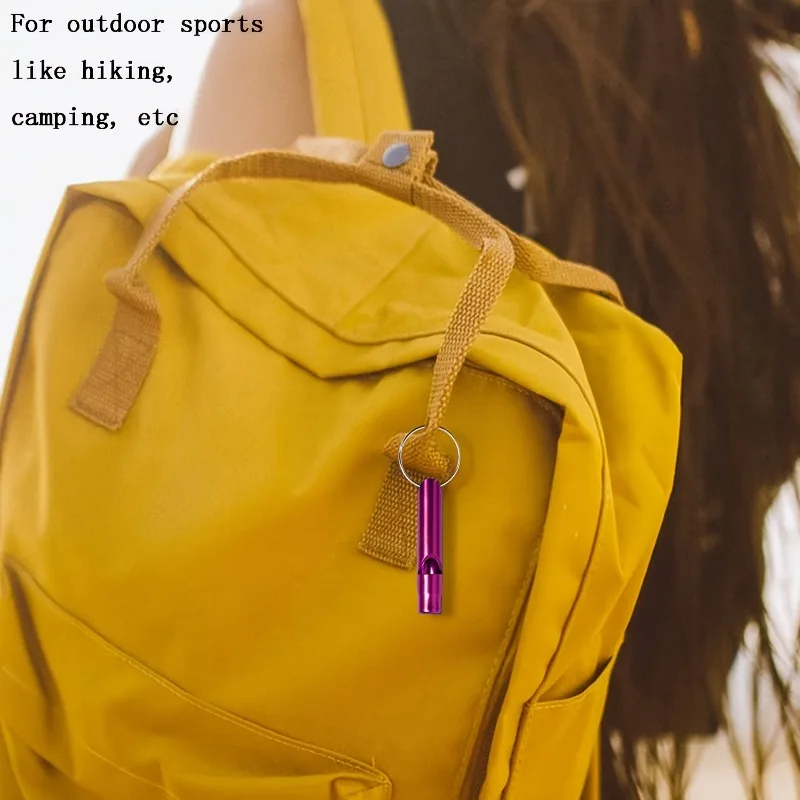 100 قطعة صافرة الطوارئ الألومنيوم للتخييم التنزه السفر بقاء والعتاد المدربين الرياضيين وصفارة تدريب الكلاب #6