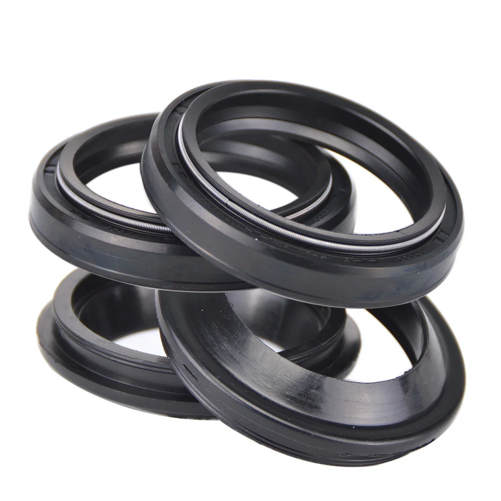 

4pcs 41x53x8 41 53 Motorcycle Parts Nitrile Rubber Shock Absorber fork Oil Seal and Dust Cover