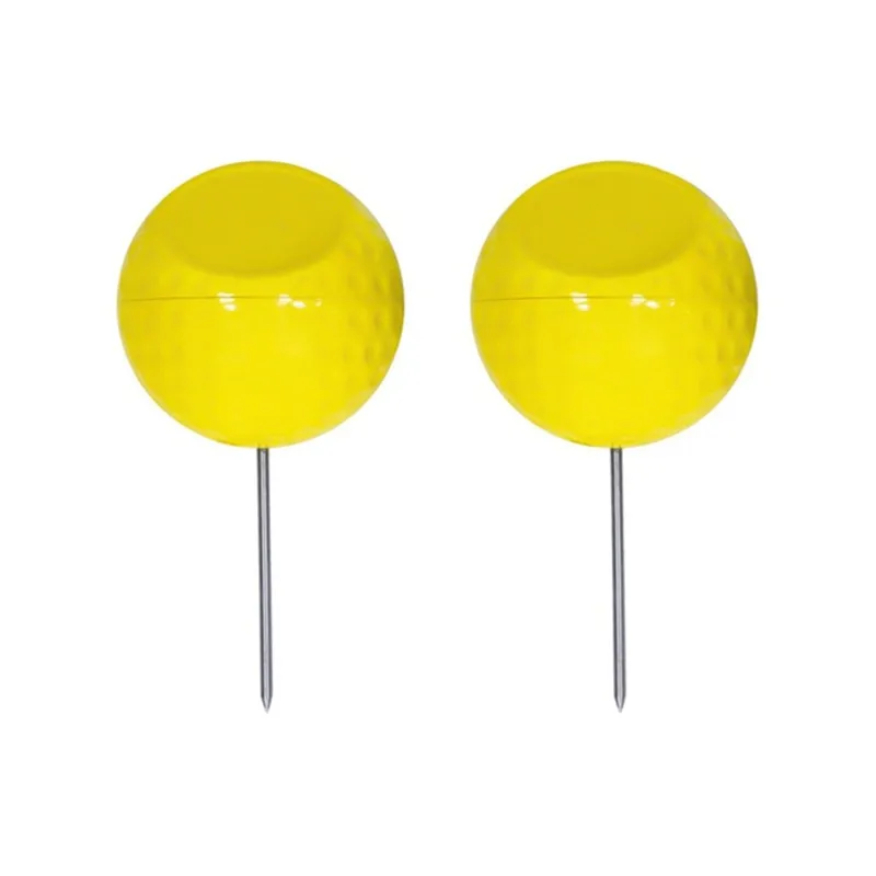 【SPECIAL】Golf Ball Marker Golden Supplies 2PCS Flight Tee Accessories Golf Course Tee Marker