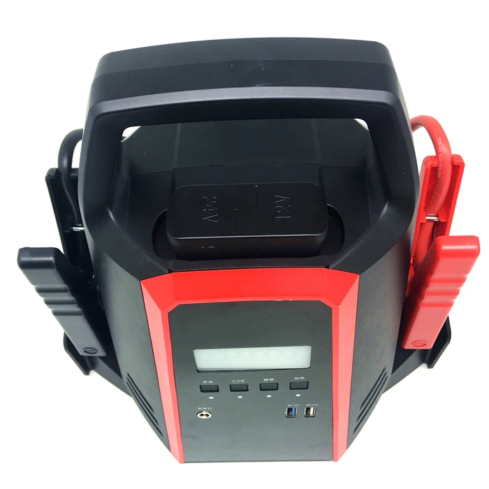 Per glligle più grande Power Car Jump Starter 12v 24v 86400mAH 1600A 17L 750HP strumento disponibile per veicoli pesanti