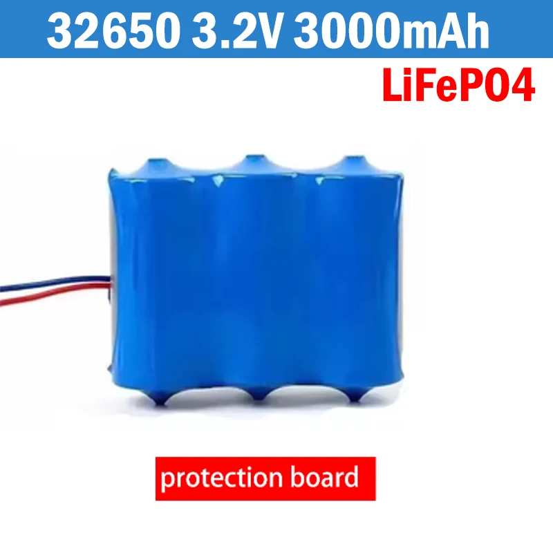 بطارية المصباح الشمسي 3.2 فولت 32650 بطارية ليثيوم حديد ذات سعة كبيرة بطارية مصباح الشارع الشمسية الكاشف مع لوحة الحماية