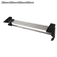 Closet Organizers Home Organization Clothes Hanger Movable Crossbar Stainless Steel Silver Wardrobe Rail Closets Rod