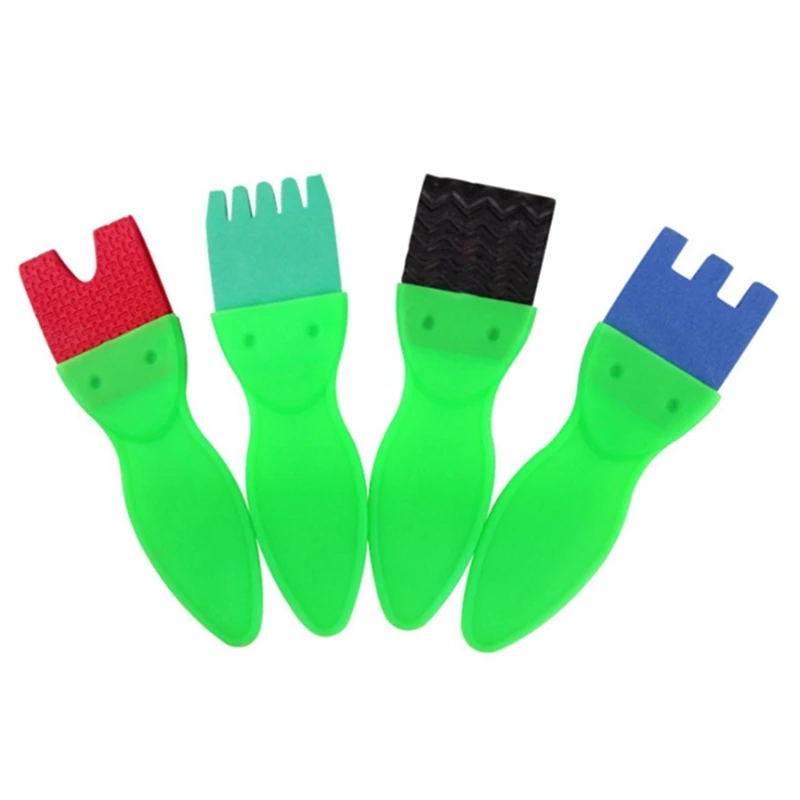 

Новинка, 47 шт., детский набор кистей для рисования губкой, фартук, игрушки, наборы для рукоделия, инструменты для рисования малышей