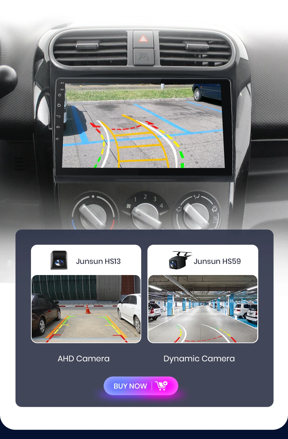 Junsun kabelloses carplay android auto autoradio für suzuki splash ritz 2011-2015 gps multimedia 2 din – Detail 14