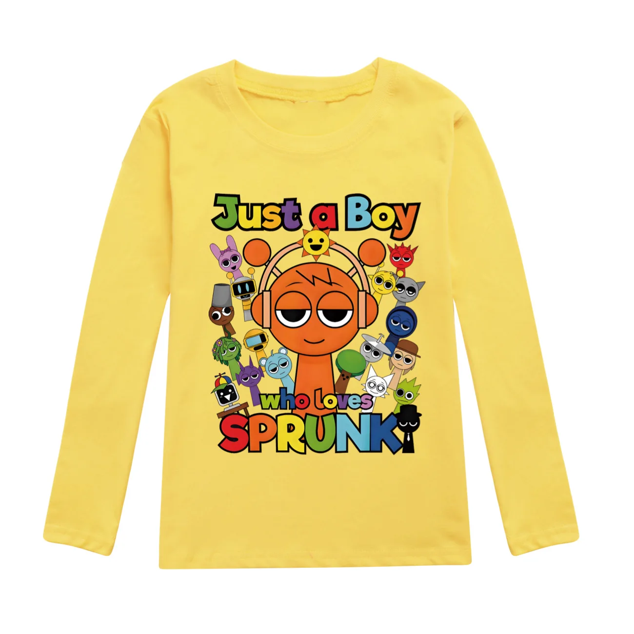 Sprunki Cartoon T-shirt Kids Game Incredibox Kleding Baby Meisjes Herfst Lange Mouw Tops Jongens Casual T-shirt Kinderkleding