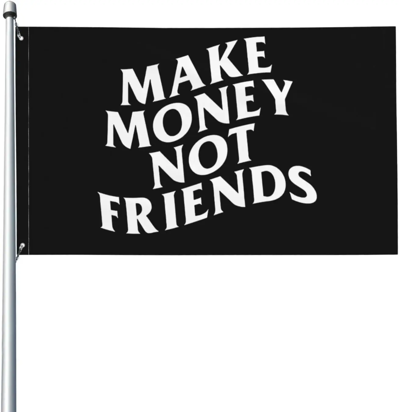 Flagnshow 100% Polyester Make Money Not Friends Flag