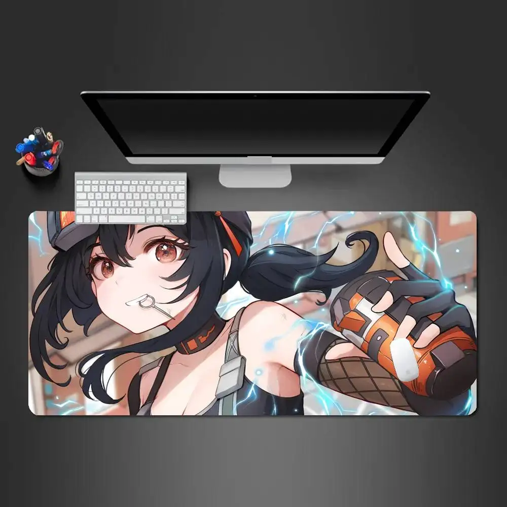 Grace Game Zenless Zone Zero Mousepad Non-slip Suitable For Office Computers Laptops E-sports Game Desk Mats XXL Keyboard