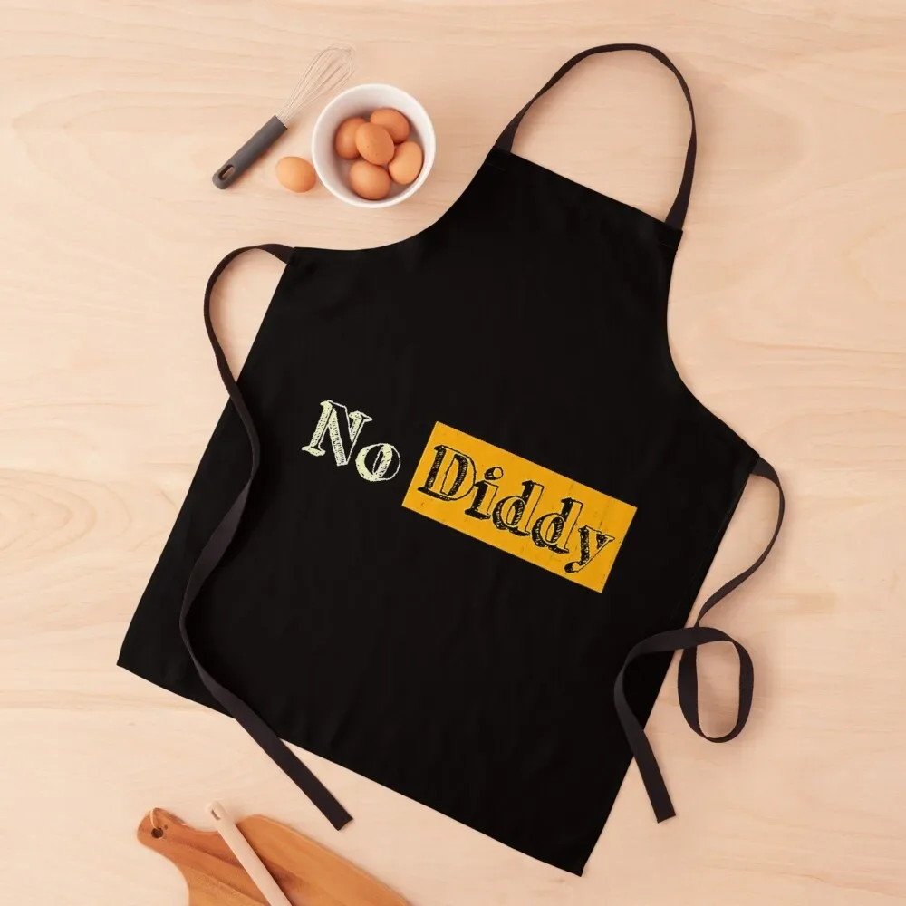

No Diddy - Distressed Apron Woman Kitchen Kitchen Special Accessories Woman Kitchens Home Supplies Apron