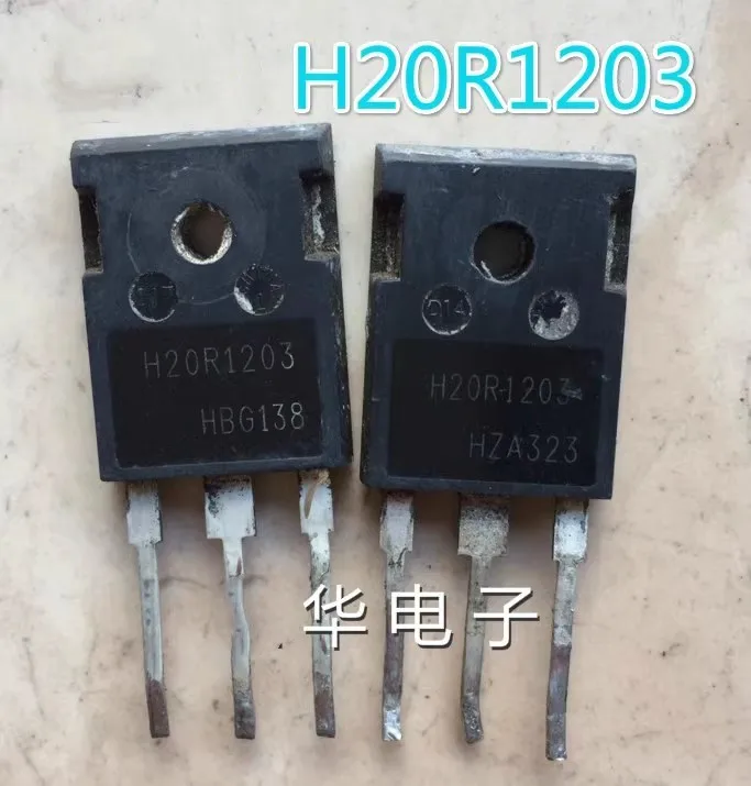 Used 10pcs/lot H20R1203 20R1203 20A 1200V TO-247 TO-3P Large chip high power IGBT transistor