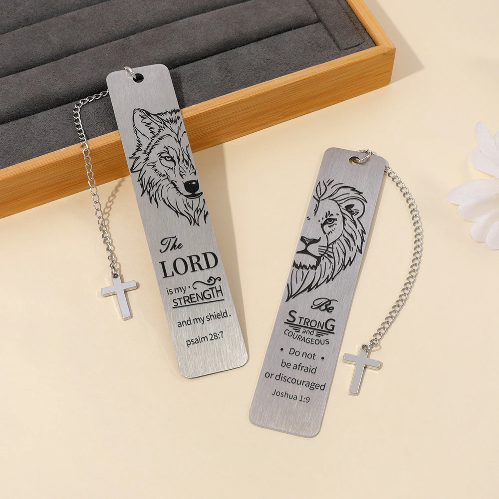 

Motivational Animal Bookmarks,Wolf & lion designs with empowering messages. Perfect for readers seeking inspiration