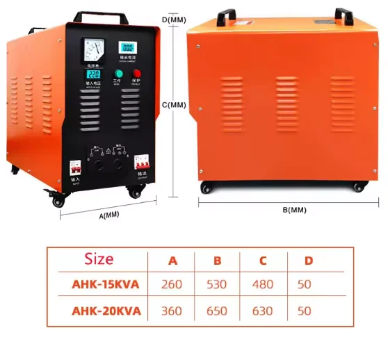 Three-phase four-wire with neutral wire) 220V to 380V single-phase to three-phase power voltage converter transformer