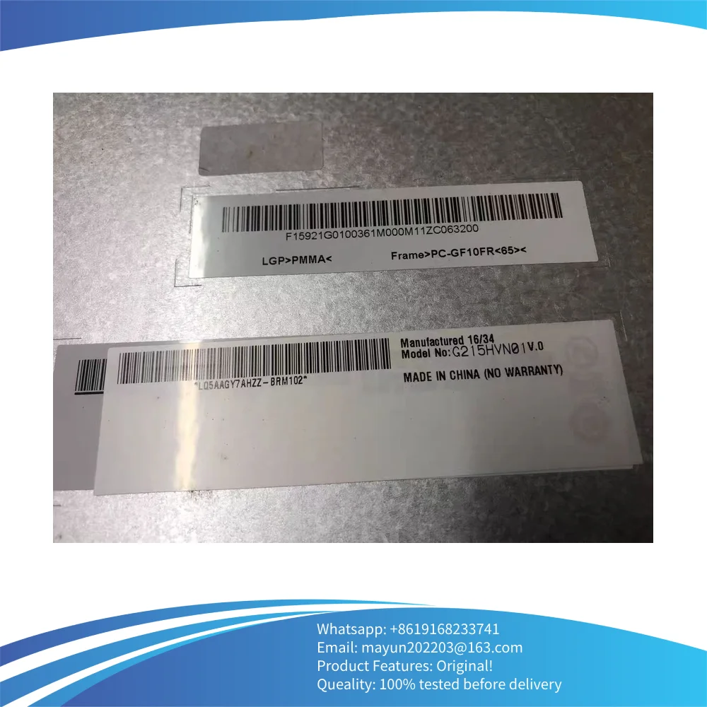 G240HW01 V.0 Tela LCD industrial original de 24 polegadas