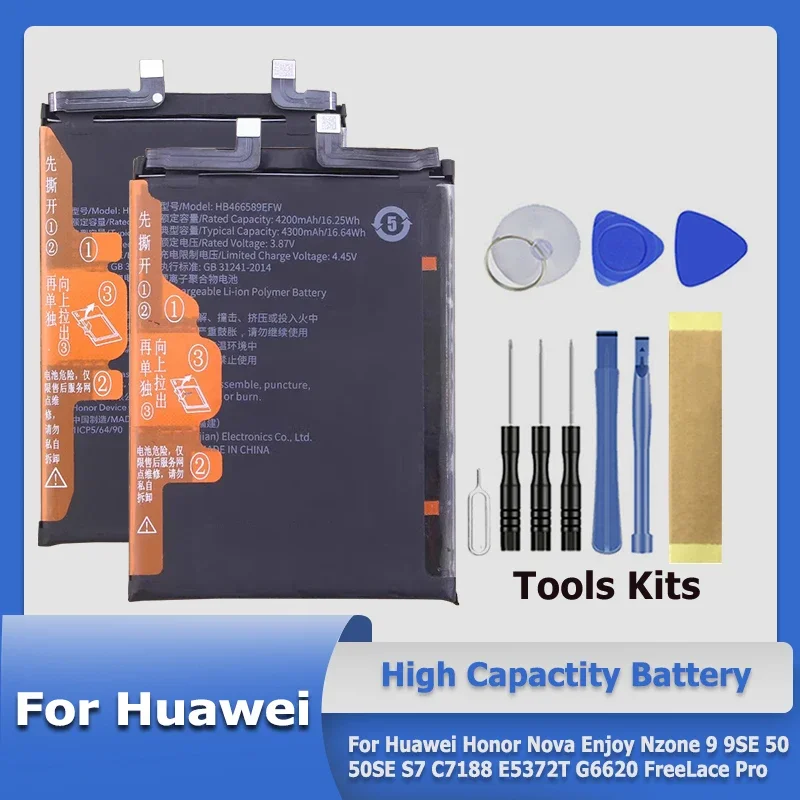 XDOU pil için Huawei onur Nova 8i 9 9SE 10 50 Y70 Lite 50SE C7188 G6620 E5372T FreeLace CM70-C/Pro M0002 kablosuz kulaklık