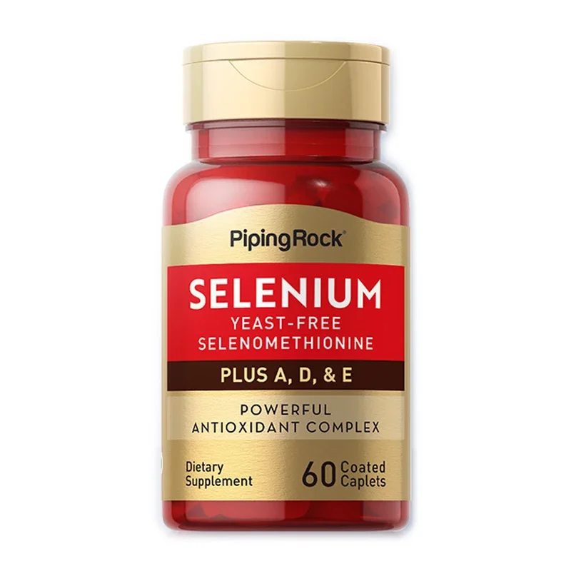 

Selenium Yeast-Free Selenomethionine Plus A,D & E Powerful Antioxidant Complex 60 Caplets