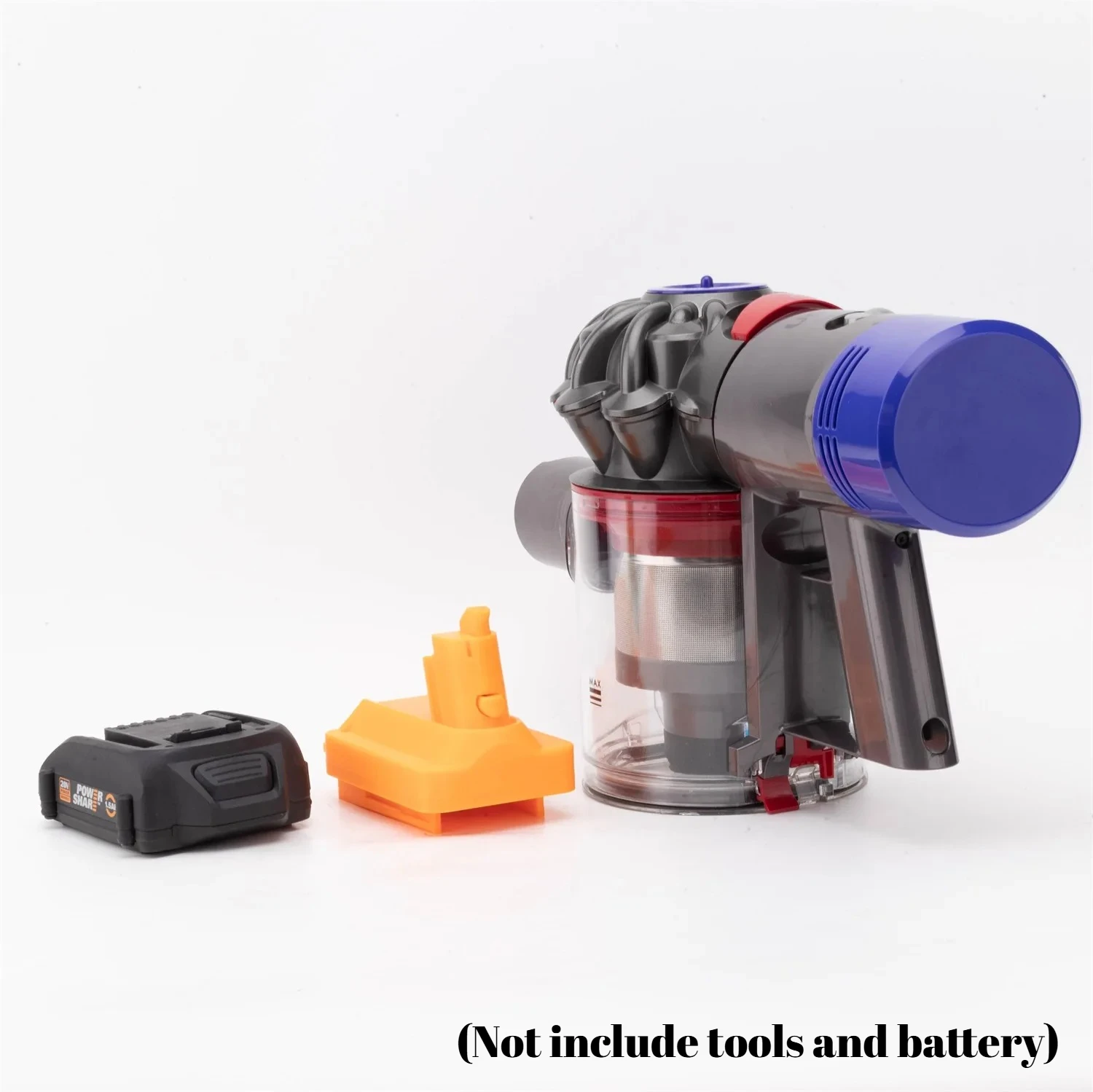 Adapter Converter for Worx 20V 6PIN  Battery WA3525 WA3575 to Dyson V6/V7/V8 Vacuum Cleaner