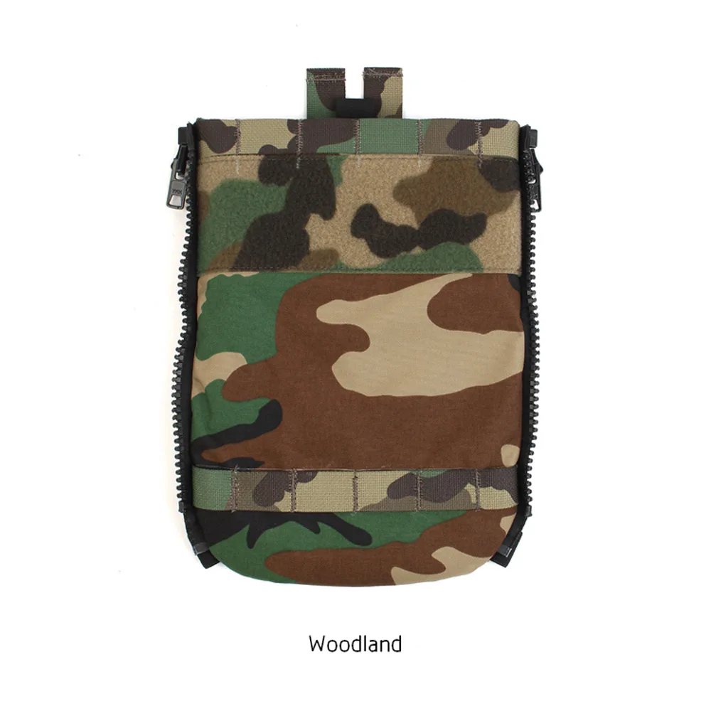 FCPC V5 Tactical Back Panel Water Bag Vest Plate Carrier Hydration Pouch Multi-purpose Double Zipper Bag