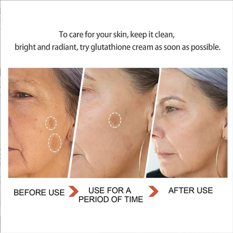 Glutathione Face Cream Mild Glutathione For Skin Whitening 1.76Oz Face Lotion Tighten Skin Restore Elasticity Nourish Clean