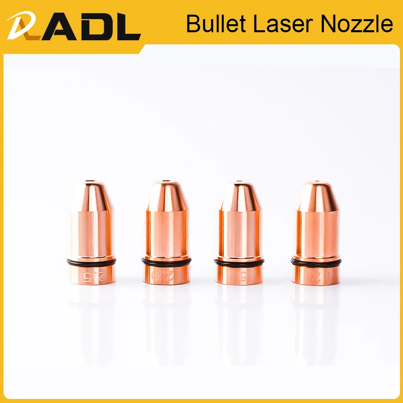 ADL 10pcs/lot Bullet Single Double Laser Nozzle Lasermech Raytools BT210 Laser Cutting Nozzles For Fiber Metal Machine Head