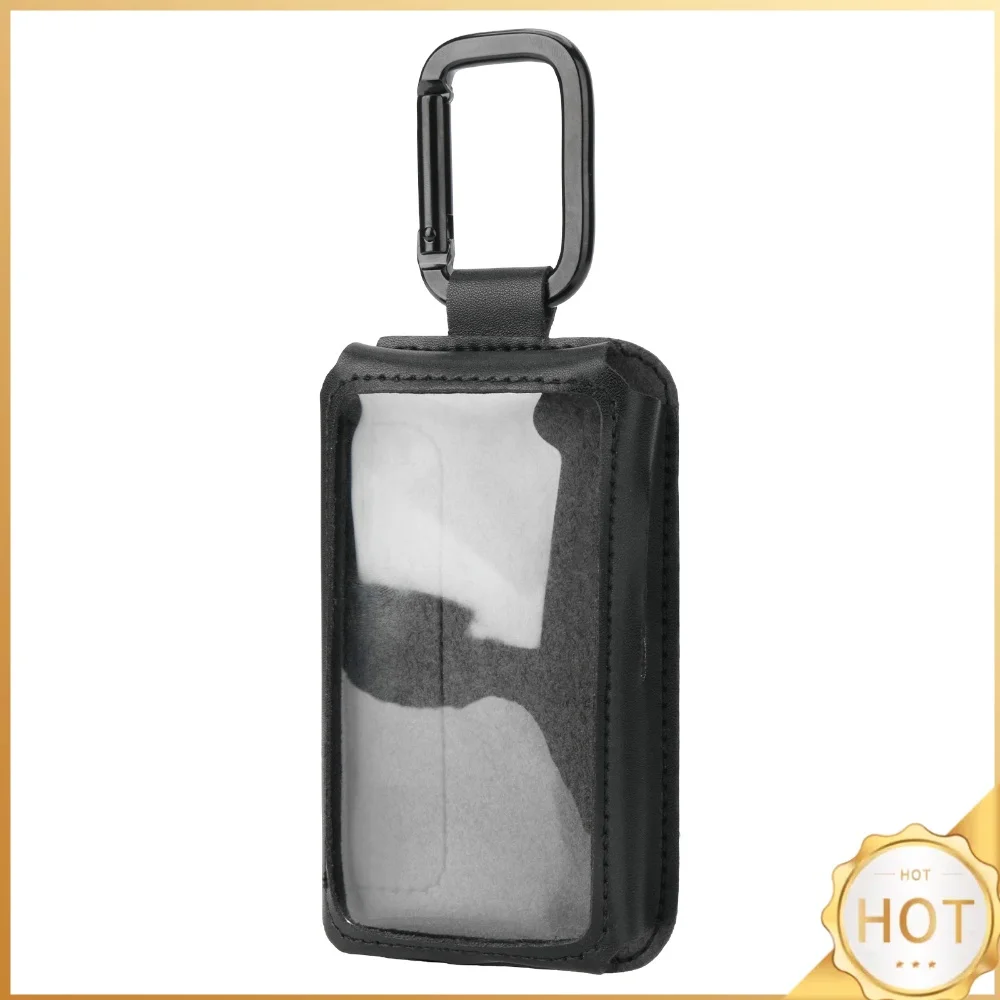 for Innioasis G1 G3 MP3 Player Carrying Case Faux Leather TPU Touch Screen Window Hook Clip Protective Pouch
