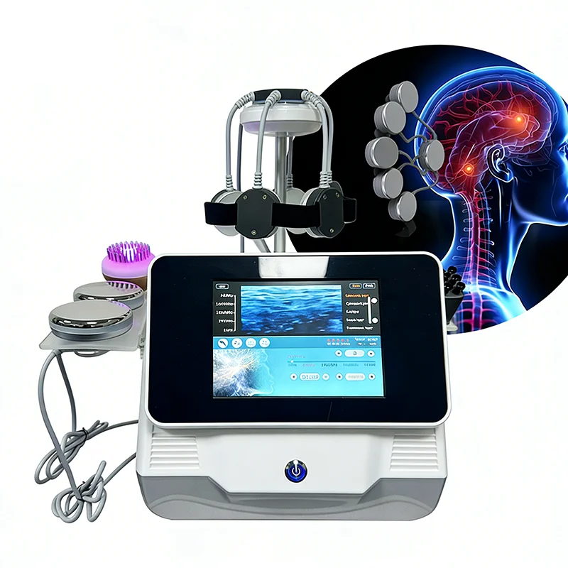 Transcranial Magnetic Stimulation Brain Rehabilitation Instrument 5D Cranial Head Muscle Massage Machine Brain Health Care