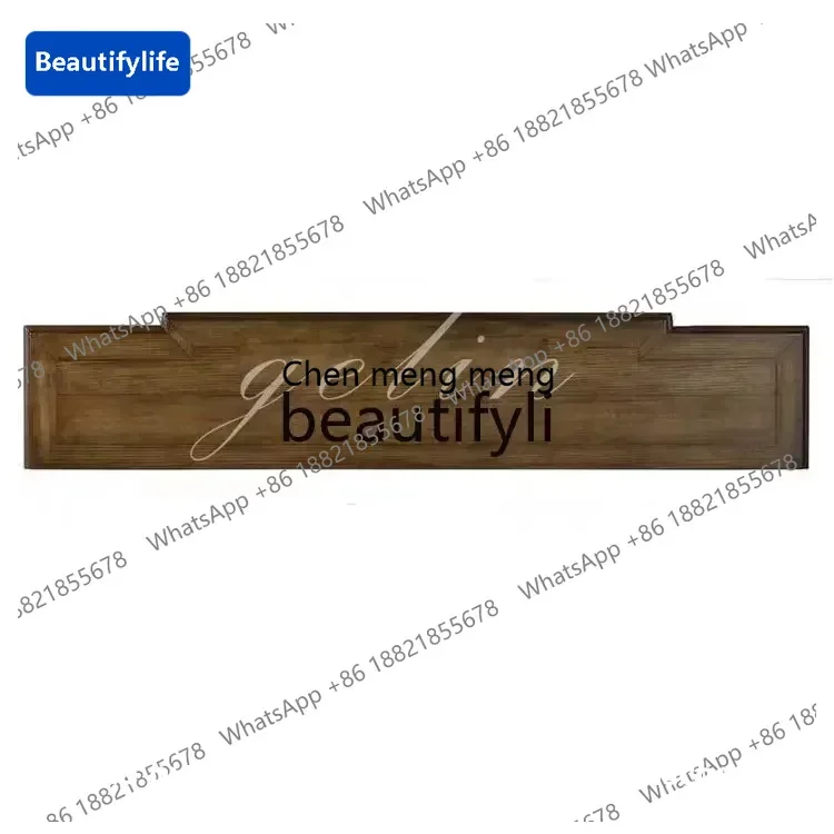 

183ff American rural light luxury solid wood carving flower entrance table log entrance table retro side tableA