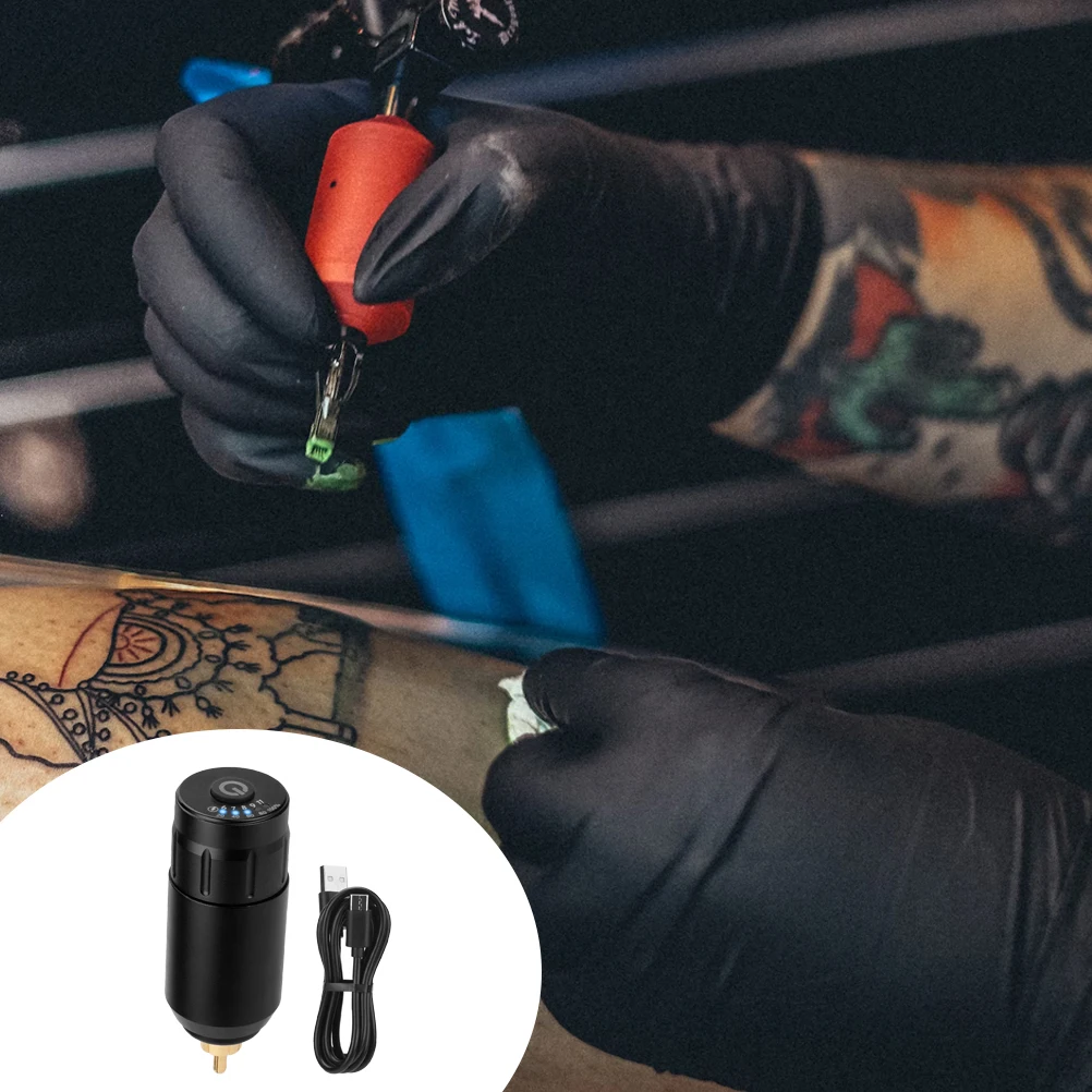 

USB Charging Voltage Regulator Digital Display Power Supply Aluminum Alloy Case Black Color LED Screen Adjustable for Tattoo