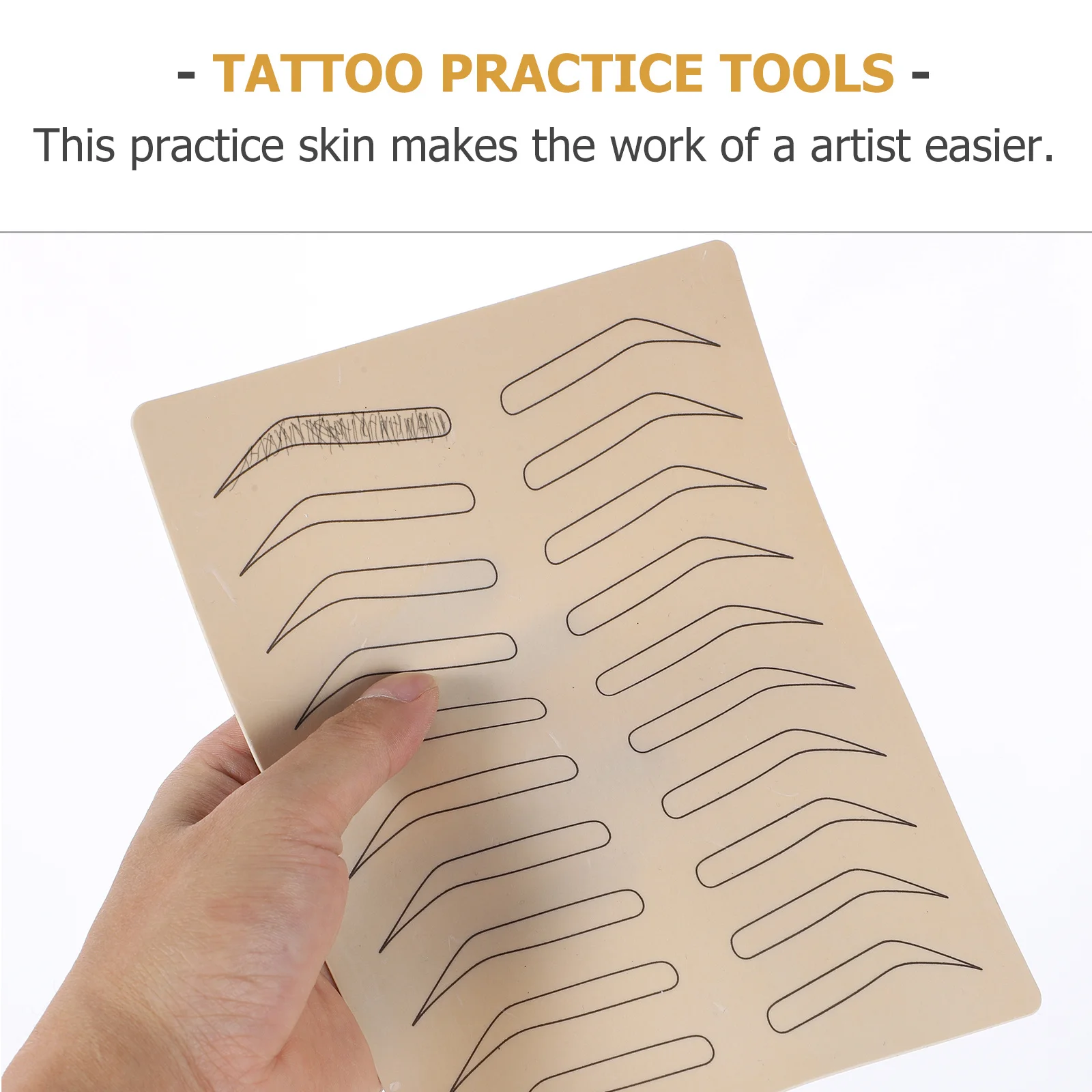 

4 Sheets Practice Skin for Permanent Simulation Training Kit Reusable Artificial Skin with Excellent