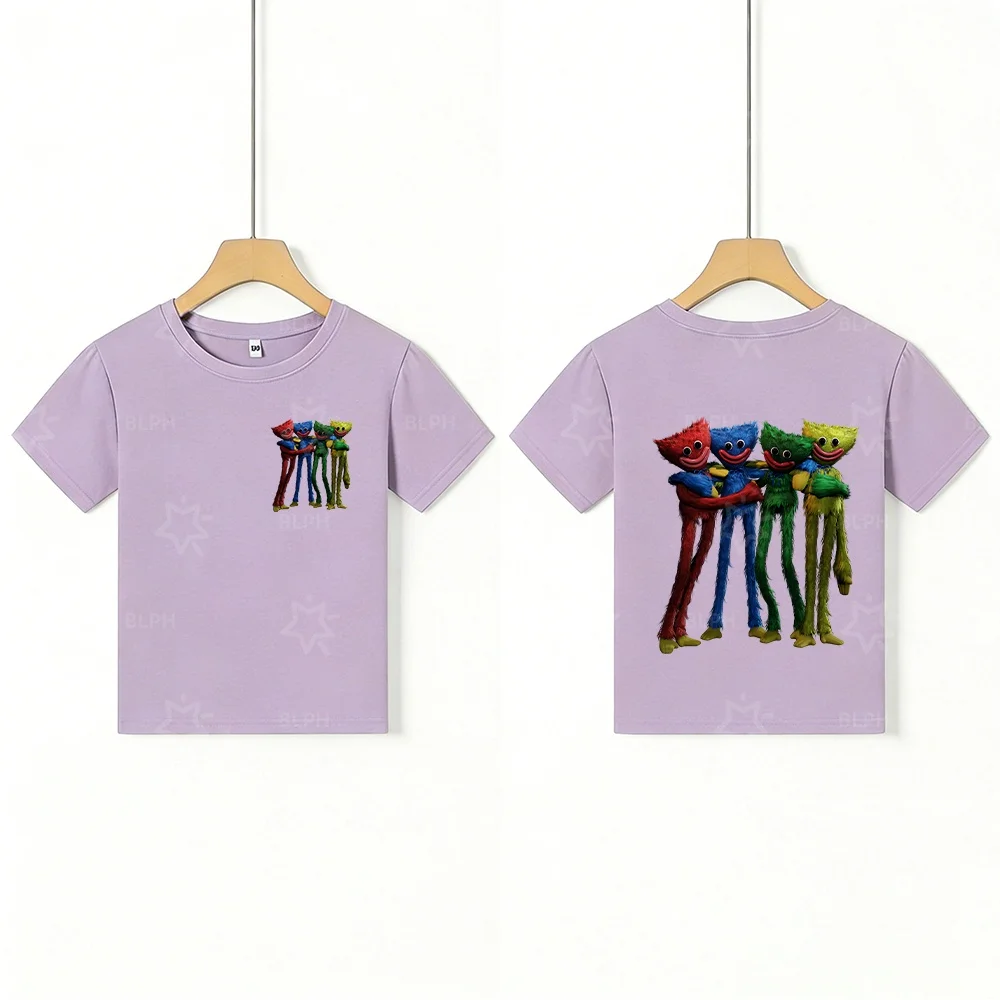 Camiseta para niños con estampado de personajes de peluche Huggy Wuggy, camiseta cómoda de algodón para niños, diseño de dibujos animados a la moda, Best Choi