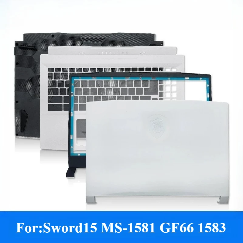 

Original for Sword15 MS-1581 GF66 1583 Laptop Top Cover Screen Frame Keyboard Deck Bottom Cover Battery Cover Hinge