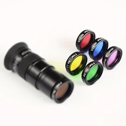 6pcs/set Telescope Accessories Nebula Filter Lens Moon Filter Lens For 1.25in/31.7mm Eyepiece
