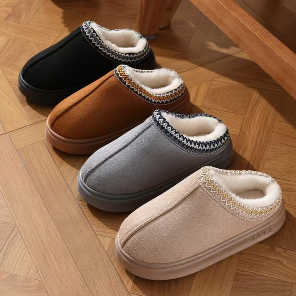  Platform Fluffy Slippers Women/men House Fashion Plush Winter Shoes Ladies Home Elegant Casual Footwear Large Size slipper 