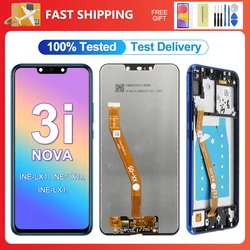 For HUAWEI Nova 3i 6.3''For P Smart Plus 2018 INE-LX1 LX2 AL00 LCD Display Touch Screen Digitizer Assembly Replacement