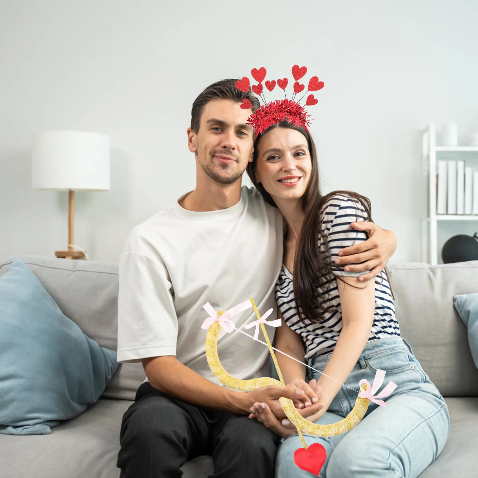 

1 Set Day Bow Arrow Kit Heart Headband Ribbon Cosplay Accessories Valentines Decorations Valentines Day Headband Cosplay