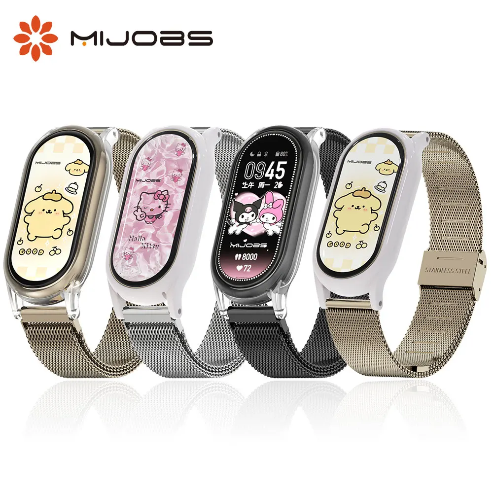 حزام سوار Mi Band 9 لساعة Xiaomi الذكية Band 8 Smartwatch Miband 9 حزام المعصم