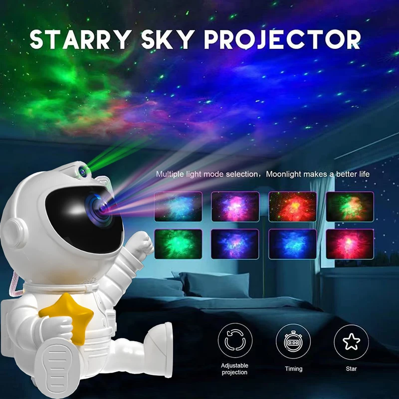 

Space Astronaut Victorious Embracing Stars Starry Sky Projection Light Sitting Style Starry Sky Laser Star Atmosphere Light