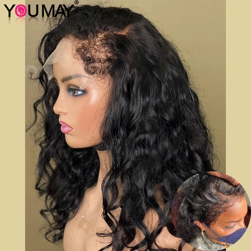 

Curly Baby Hair 13x6 Lace Front Wigs Natural Loose Wave Invisible Kinky Edge Curly Baby Hair Lace Wigs For Black Women Youmay