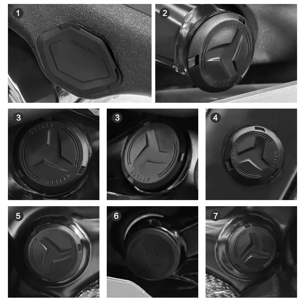NEW Frame caps For BMW R 1300 GS Adventure R1300GS R1300 GS ADV 2023-2025 Motorcycle Frame Hole Caps Cover Plug Black With Logo - Image 6