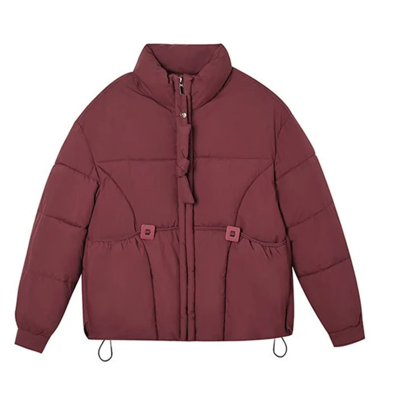 

2026 Winter Parkas Short Down Cotton Jacket Women New Female Stand-Up Collar Thick Warm Padded Coat Female Casual Loose Outwear