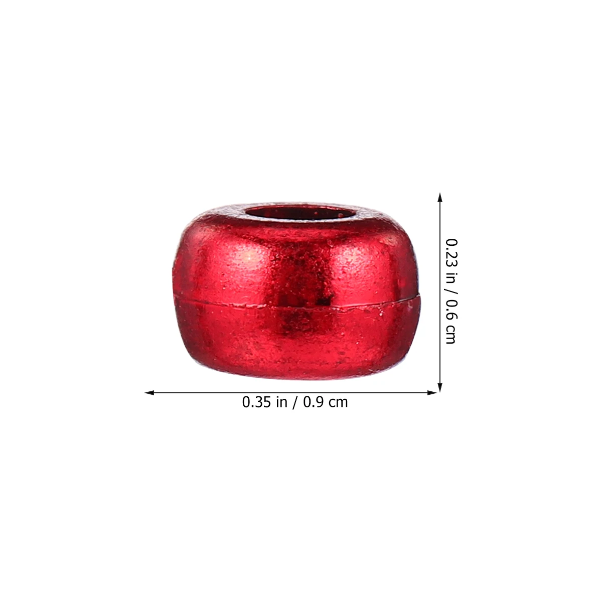 

1000 Pcs Plastic Beads Big Hole Durable Lightweight DIY Materials Jewelry Accessories Christmas Decorations H made